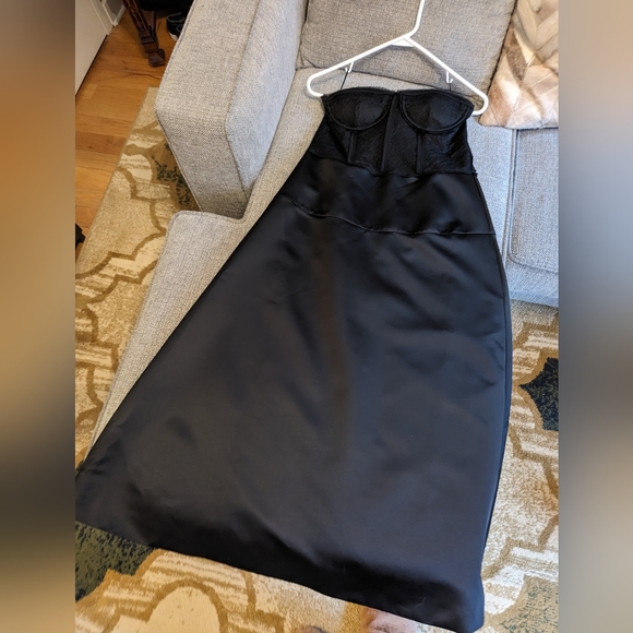 Zara Limited Edition Strapless Black Party Dress - Picture 4 of 6